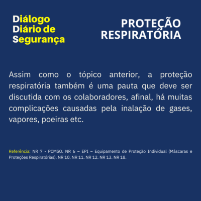 DDS PROTEÇÃO RESPIRATÓRIA - EPI NR 06 VIKON COMPLIANCE ESG GRC LGPD NRS SSTMA