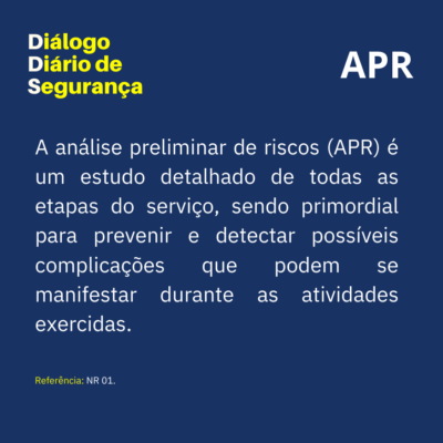 DDS - APR Análise Preliminar de Risco