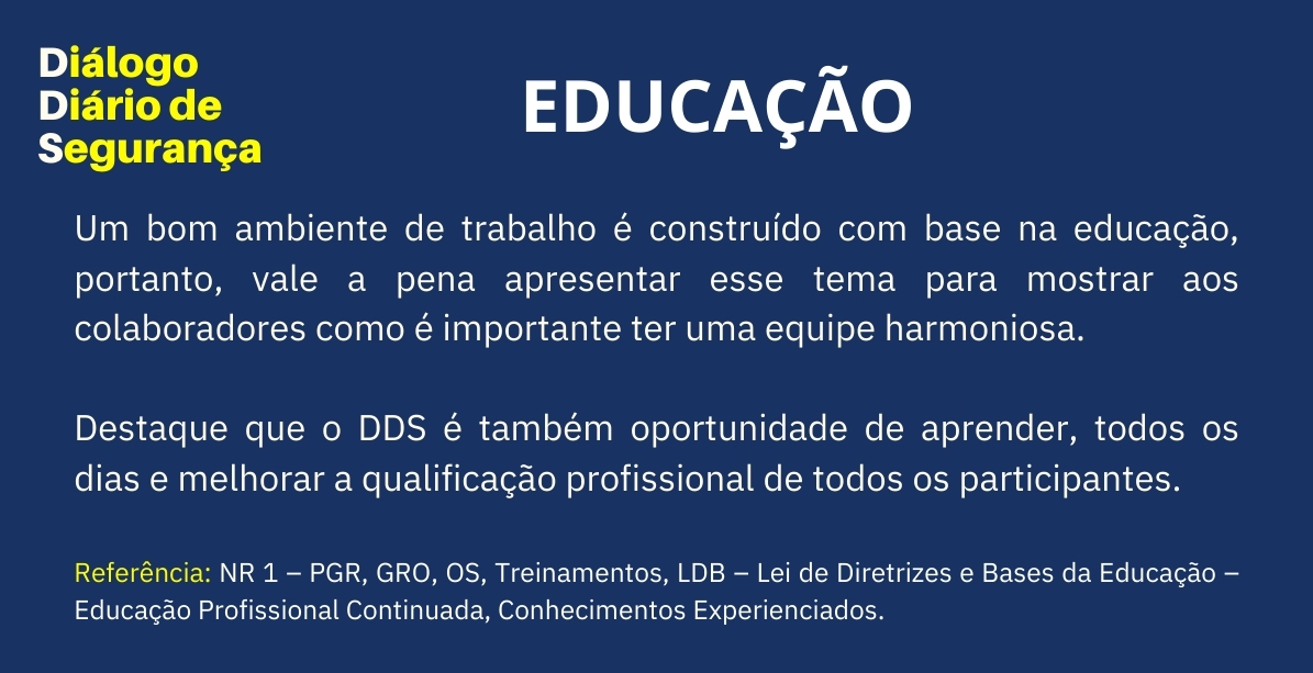 VIKON COMPLIANCE SST NR DDS - EDUCAÇÃO DIALOGO DIARIO SEGURANÇA