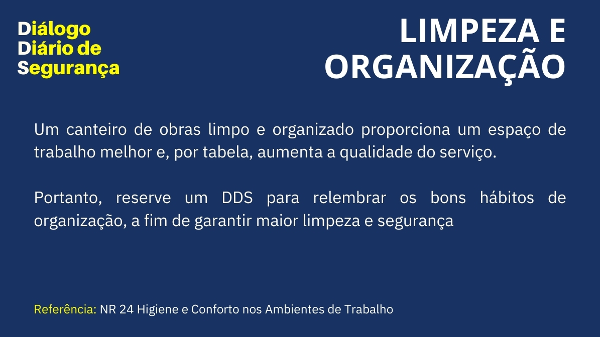 VIKON COMPLIANCE SST NR DDS - LIMPEZA E ORGANIZAÇÃO - 5S - SEGURANÇA DO TRABALHO