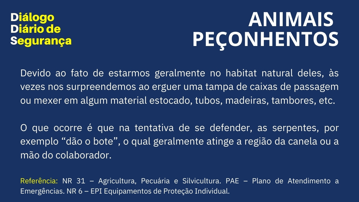 VIKON COMPLIANCE SST NR DDS EPI PERNEIRA ANIMAIS PECONHENTOS SEGURANCA TRABALHO